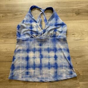 Athleta Tankini Top Size XL Women's‎ CrissCross Back Swimsuit